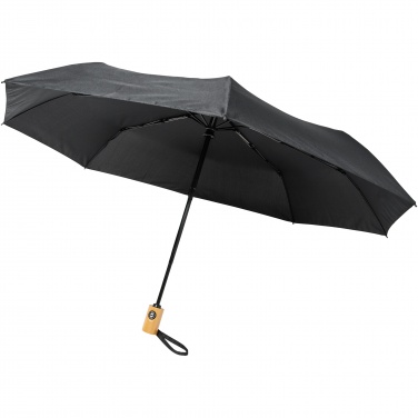 Logo trade promotional merchandise picture of: Bo 21" foldable auto open/close recycled PET umbrella