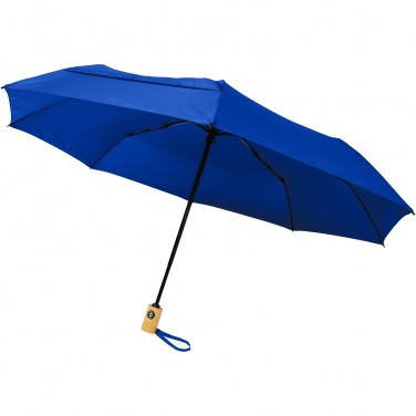 Logo trade promotional gift photo of: Bo 21" foldable auto open/close recycled PET umbrella