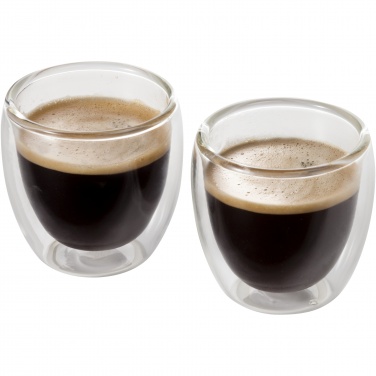 Logo trade corporate gift photo of: Boda 2-piece glass espresso cup set