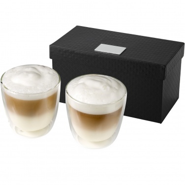 Logo trade advertising product photo of: Boda 2-piece glass coffee cup set