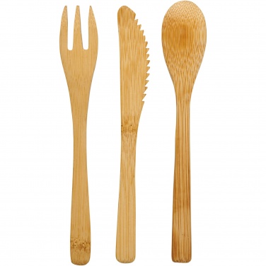 Logo trade promotional items image of: Celuk bamboo cutlery set