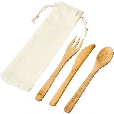 Logo trade promotional product photo of: Celuk bamboo cutlery set