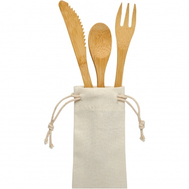 Logotrade promotional gift picture of: Celuk bamboo cutlery set