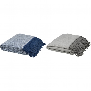 Logo trade business gift photo of: Haven herringbone throw blanket