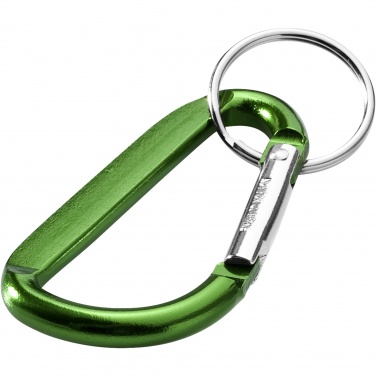 Logo trade promotional giveaways image of: Timor carabiner keychain