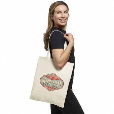 Logo trade promotional merchandise picture of: Carolina 100 g/m² cotton tote bag 7L