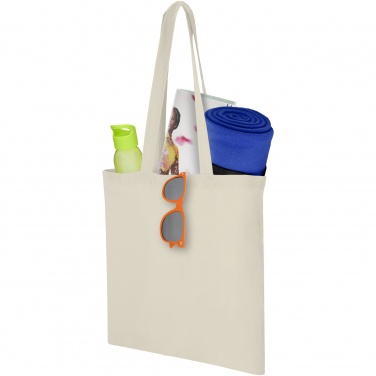 Logo trade promotional merchandise image of: Carolina 100 g/m² cotton tote bag 7L