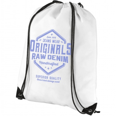 Logo trade promotional gifts image of: Evergreen non-woven drawstring bag 5L