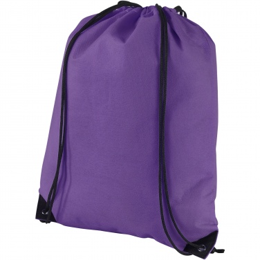 Logo trade promotional merchandise picture of: Evergreen non-woven drawstring bag 5L