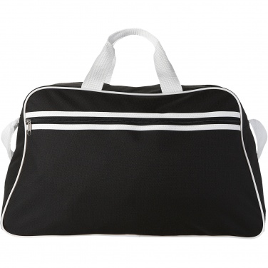 Logo trade corporate gifts image of: San Jose 2-stripe sports duffel bag 30L