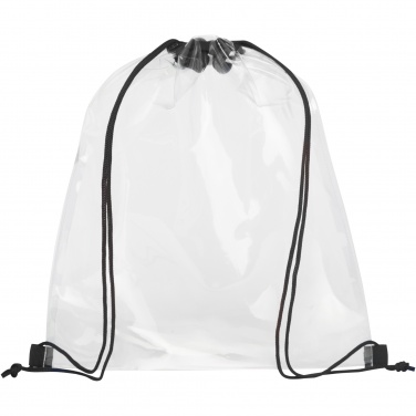 Logo trade promotional items image of: Lancaster transparent drawstring bag 5L