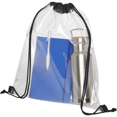 Logotrade promotional products photo of: Lancaster transparent drawstring bag 5L