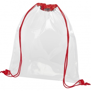 Logo trade promotional item photo of: Lancaster transparent drawstring bag 5L