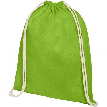 Logo trade advertising product photo of: Oregon 100 g/m² cotton drawstring bag 5L