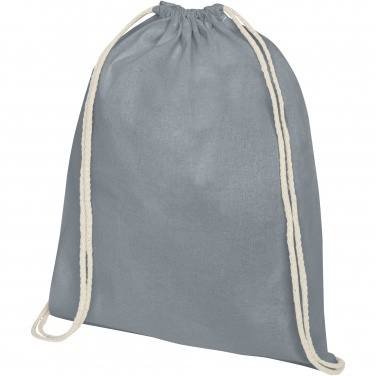 Logo trade promotional product photo of: Oregon 100 g/m² cotton drawstring bag 5L