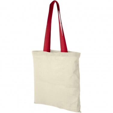 Logotrade promotional gift picture of: Nevada 100 g/m² cotton tote bag coloured handles 7L