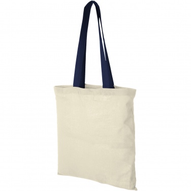 Logotrade business gift image of: Nevada 100 g/m² cotton tote bag coloured handles 7L