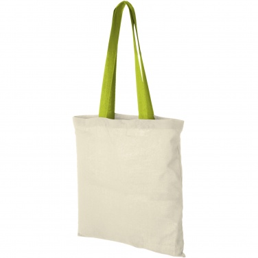 Logo trade promotional items picture of: Nevada 100 g/m² cotton tote bag coloured handles 7L