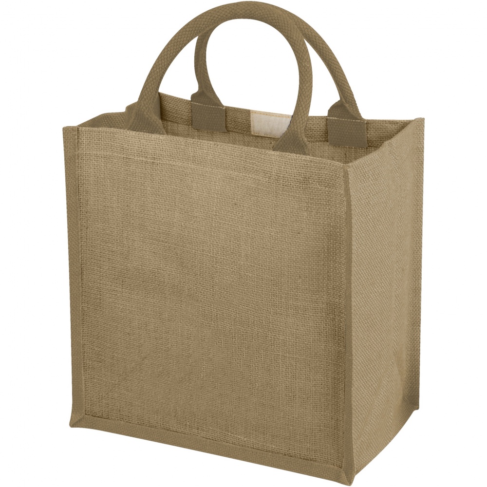 Logo trade promotional merchandise image of: Chennai jute tote bag 16L