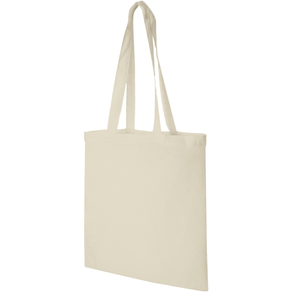 Logo trade business gifts image of: Madras 140 g/m² cotton tote bag 7L