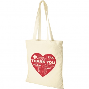 Logo trade promotional giveaways image of: Madras 140 g/m² cotton tote bag 7L