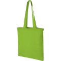 Madras 140 g/m² cotton tote bag 7L, Lime