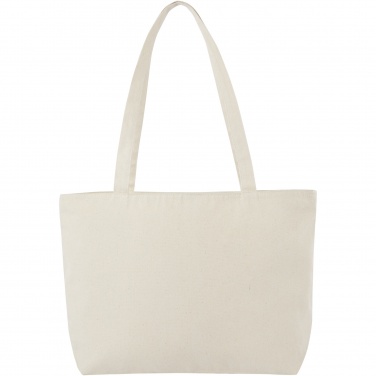 Logotrade corporate gift picture of: Ningbo 320 g/m² zippered cotton tote bag 15L