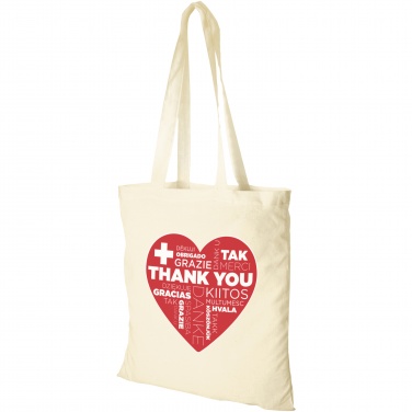 Logo trade advertising products picture of: Peru 180 g/m² cotton tote bag 7L