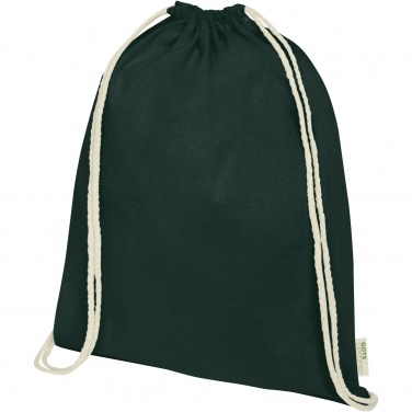 Logotrade corporate gift picture of: Orissa 100 g/m² organic cotton drawstring bag 5L