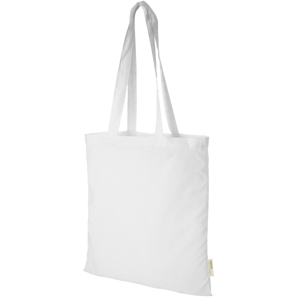 Logotrade promotional item image of: Orissa 100 g/m² organic cotton tote bag 7L