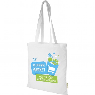 Logotrade promotional merchandise image of: Orissa 100 g/m² organic cotton tote bag 7L