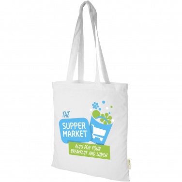 Logo trade promotional gifts picture of: Orissa 100 g/m² organic cotton tote bag 7L