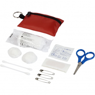 Logotrade promotional merchandise photo of: Valdemar 16-piece first aid keyring pouch