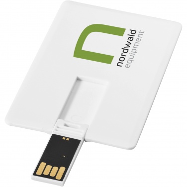 Logotrade promotional merchandise image of: Slim card-shaped 2GB USB flash drive