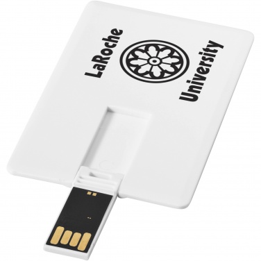 Logotrade promotional gift image of: Slim card-shaped 4GB USB flash drive