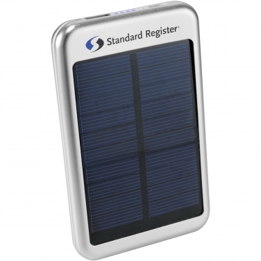 Logo trade promotional merchandise image of: Bask 4000 mAh solar power bank