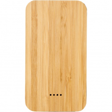 Logotrade promotional item picture of: Future 6000 mAh bamboo/fabric wireless power bank