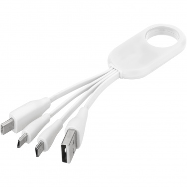 Logo trade corporate gift photo of: Troup 4-in-1 charging cable with type-C tip