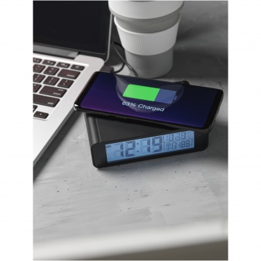 Logotrade corporate gift image of: Seconds 5W wireless charging clock