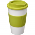 Americano® 350 ml insulated tumbler with grip, White / Lime