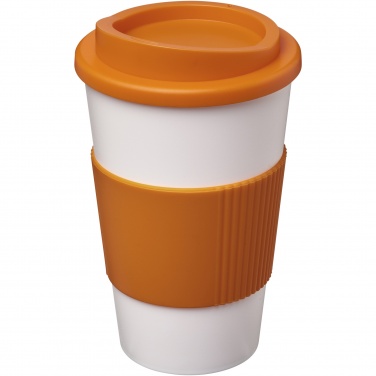 Logo trade promotional items image of: Americano® 350 ml insulated tumbler with grip