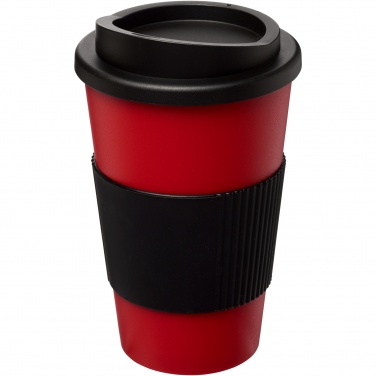 Logo trade promotional merchandise picture of: Americano® 350 ml insulated tumbler with grip