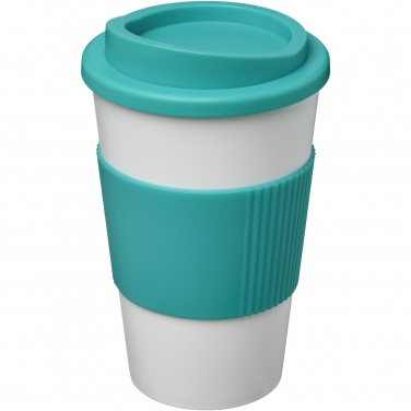 Logo trade promotional product photo of: Americano® 350 ml insulated tumbler with grip