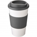 Americano® 350 ml insulated tumbler with grip, White / Grey