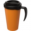 Americano® Grande 350 ml insulated mug, Orange / Solid black