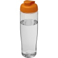 H2O Active® Tempo 700 ml flip lid sport bottle, Transparent / Orange