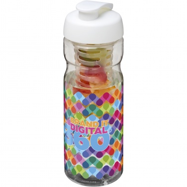 Logo trade promotional merchandise image of: H2O Active® Base 650 ml flip lid sport bottle & infuser