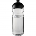 H2O Active® Base 650 ml dome lid sport bottle, Transparent / Solid black