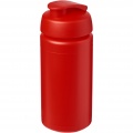 Baseline® Plus grip 500 ml flip lid sport bottle, Red