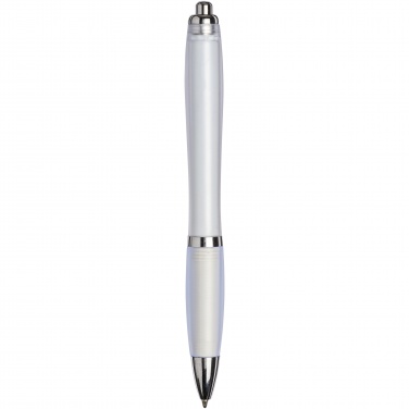 Logotrade promotional gift image of: Curvy ballpoint pen with frosted barrel and grip